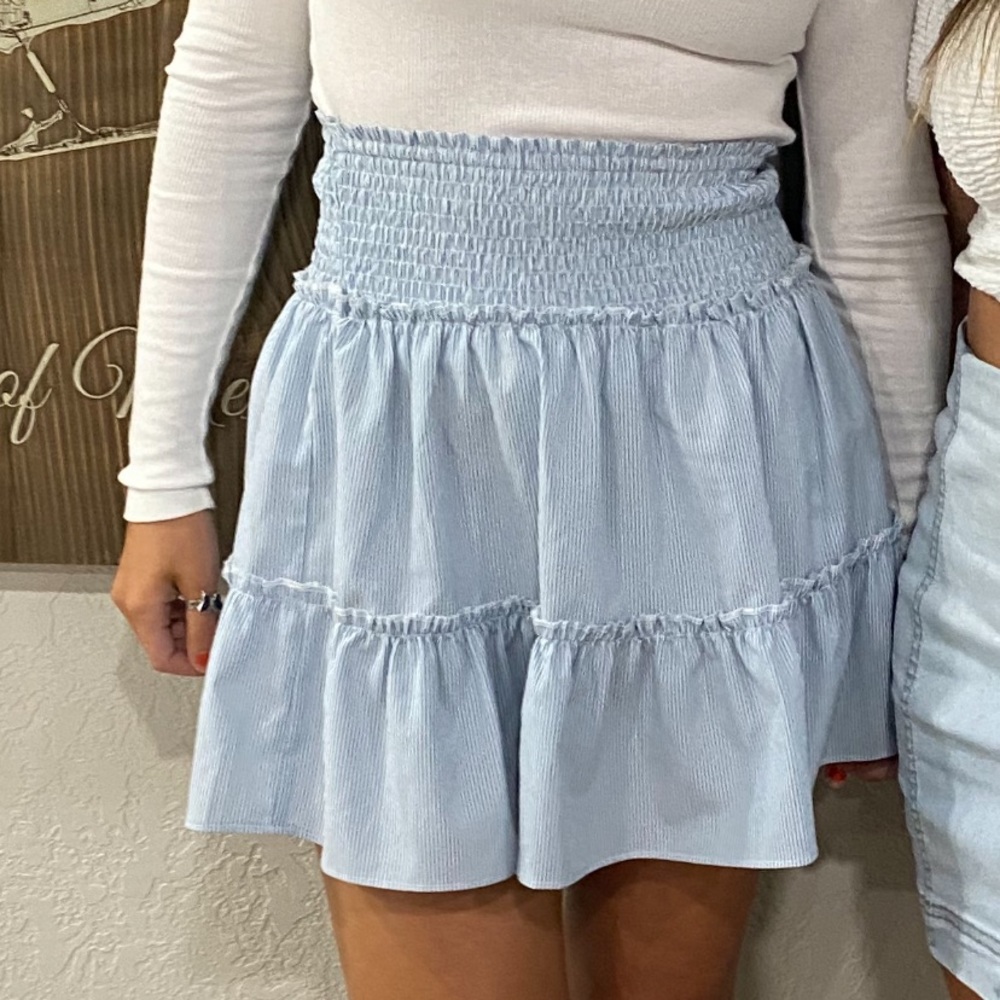 Light Blue Skirt & Top Set
